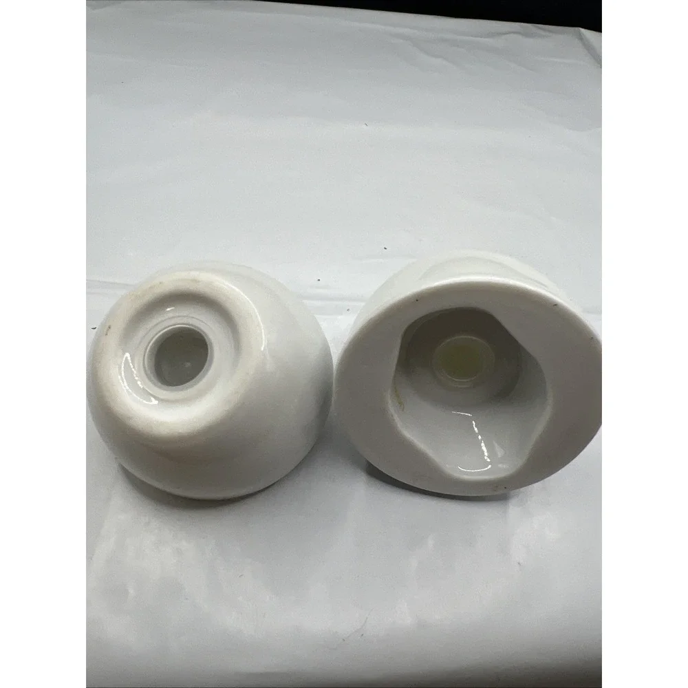 Vintage Avon Stacking Hard Boiled Egg Salt & Pepper Shaker Set Porcelain 1980s